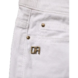 White Cotton Stretch Skinny Denim Jeans