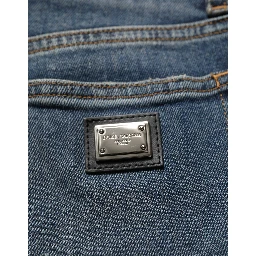 Blue Cotton Stretch Skinny Denim Trouser Jeans