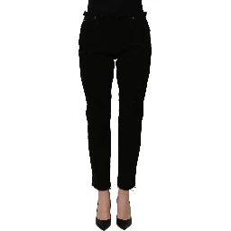 Black Cotton Skinny Denim Trouser Jeans