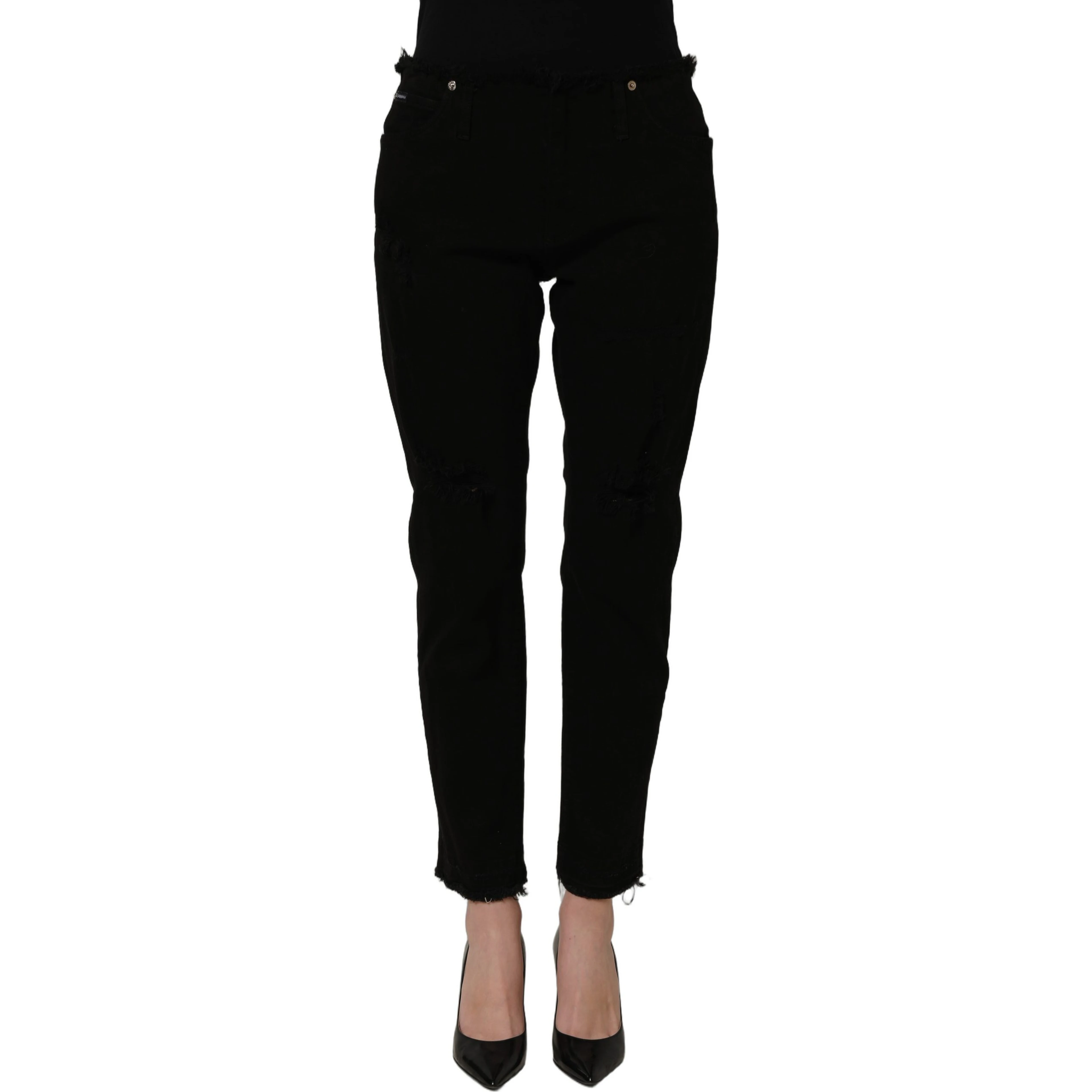 Black Cotton Skinny Denim Trouser Jeans