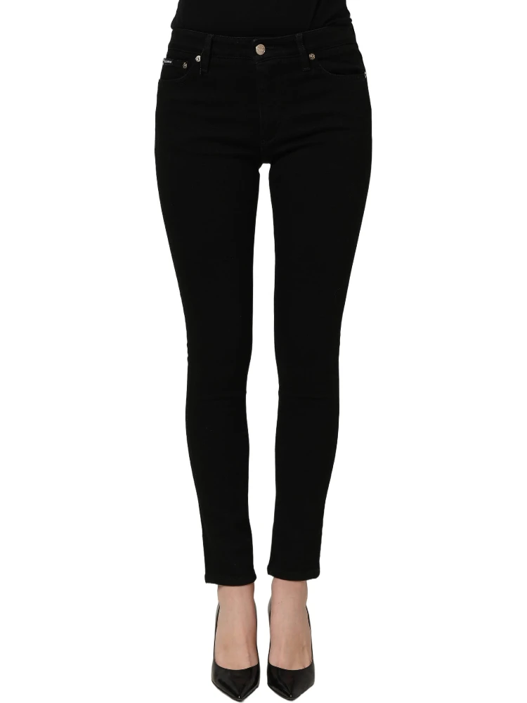 Black Cotton Stretch Skinny Denim Jeans alternative