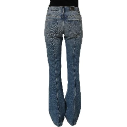 Blue Cotton Boot Cut Denim Trouser Jeans
