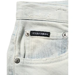Light Blue Cotton Stretch Skinny Denim Jeans