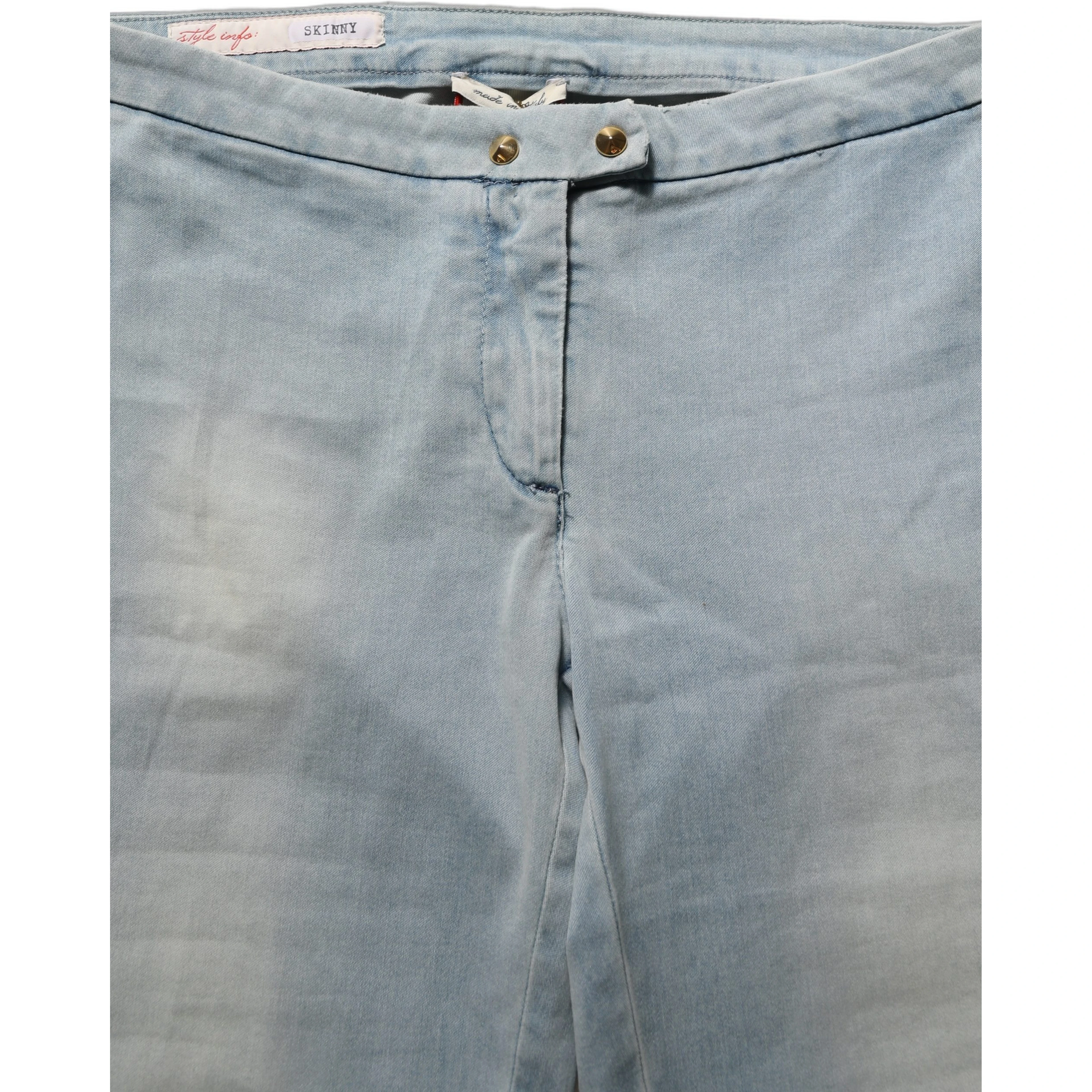 Light Blue Washed Stretch Skinny Denim Trouser Women Jeans