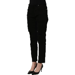 Black Cotton Skinny Denim Trouser Jeans