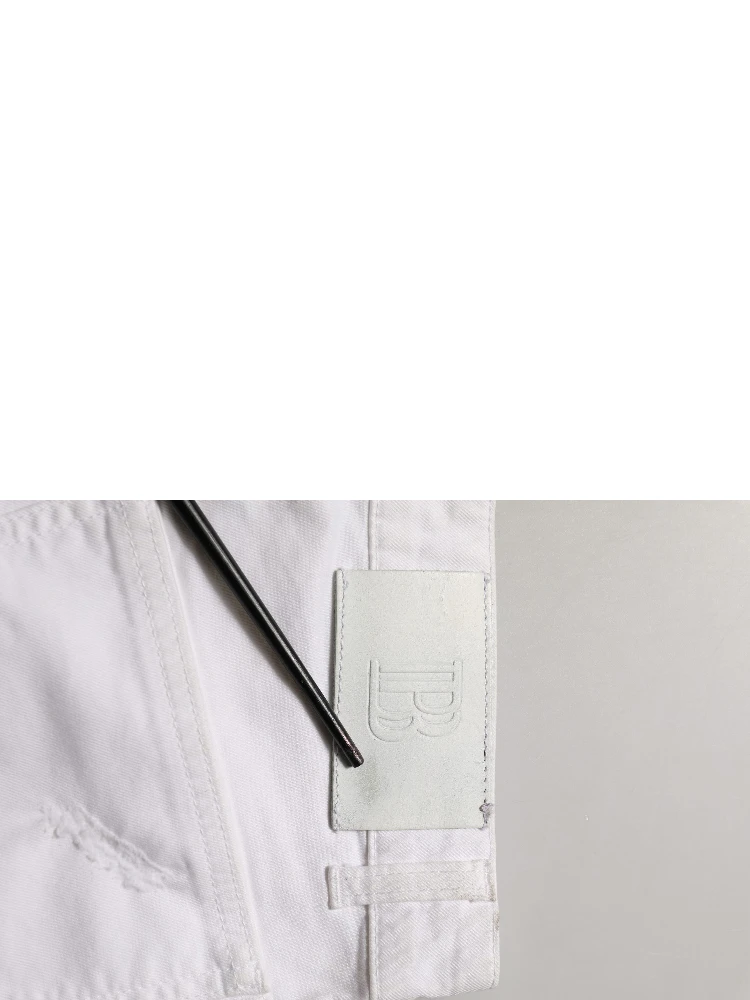 White Cotton Stretch Skinny Denim Trouser Jeans