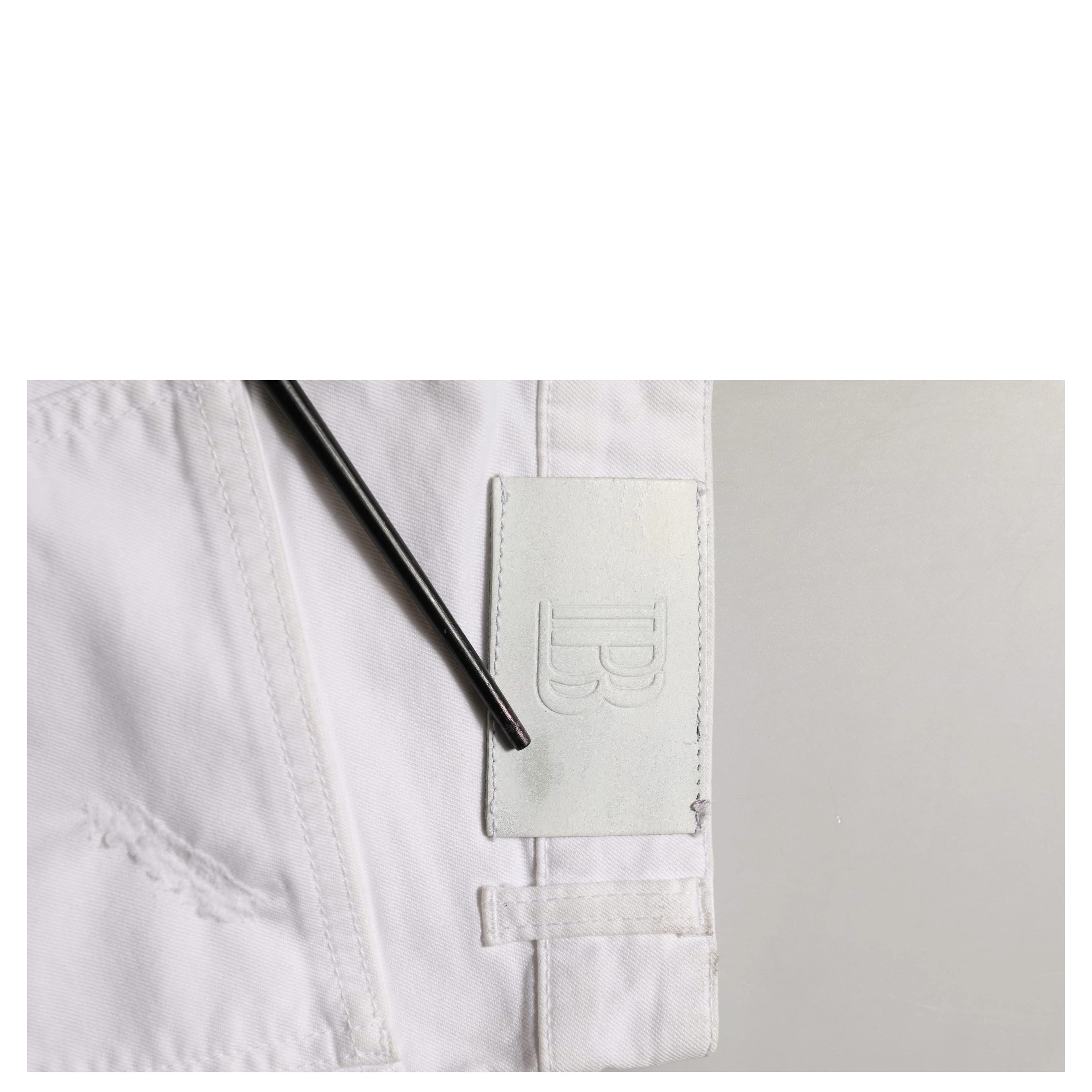 White Cotton Stretch Skinny Denim Trouser Jeans