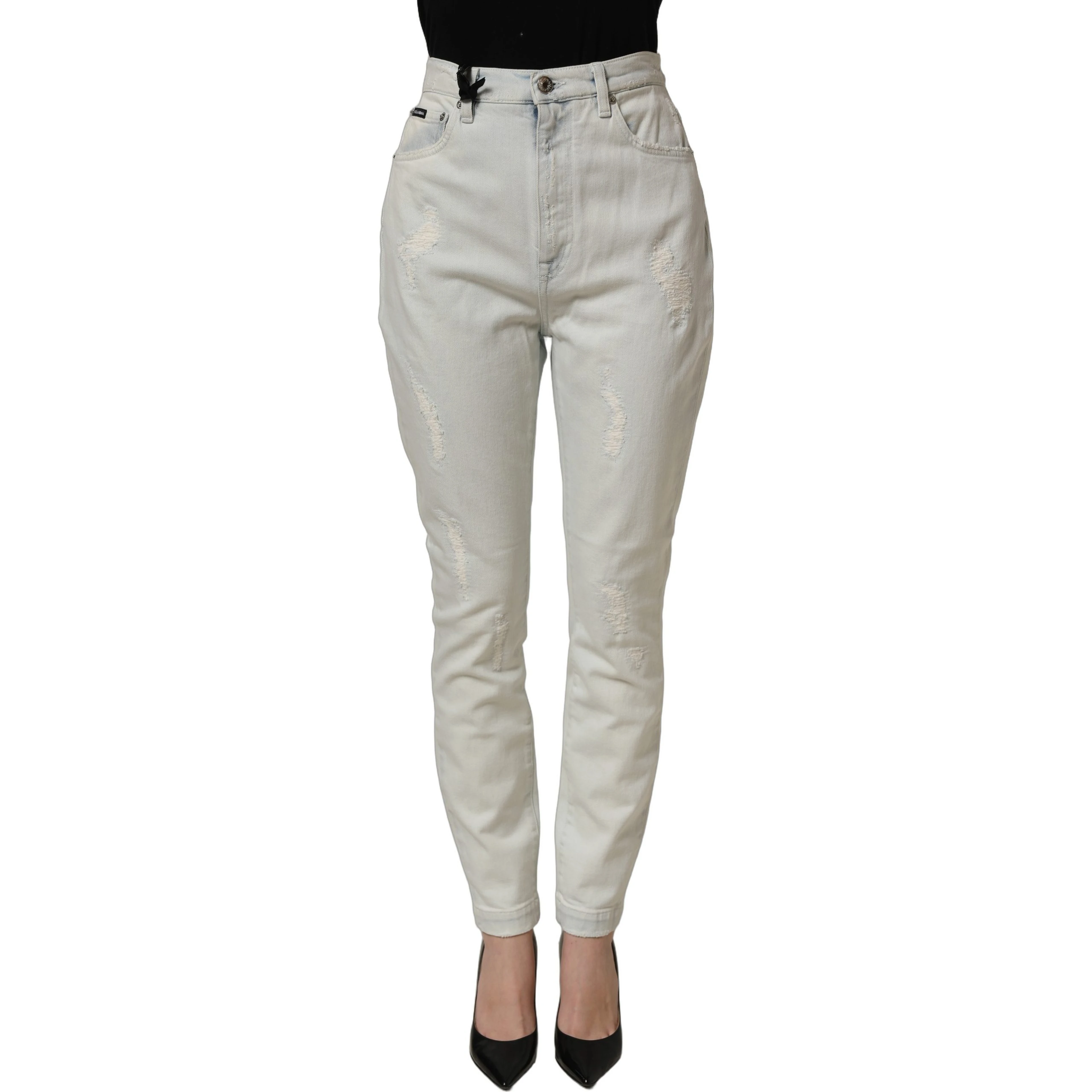 Light Blue Cotton Stretch Skinny Denim Jeans
