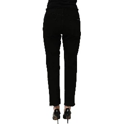 Black Cotton Skinny Denim Trouser Jeans