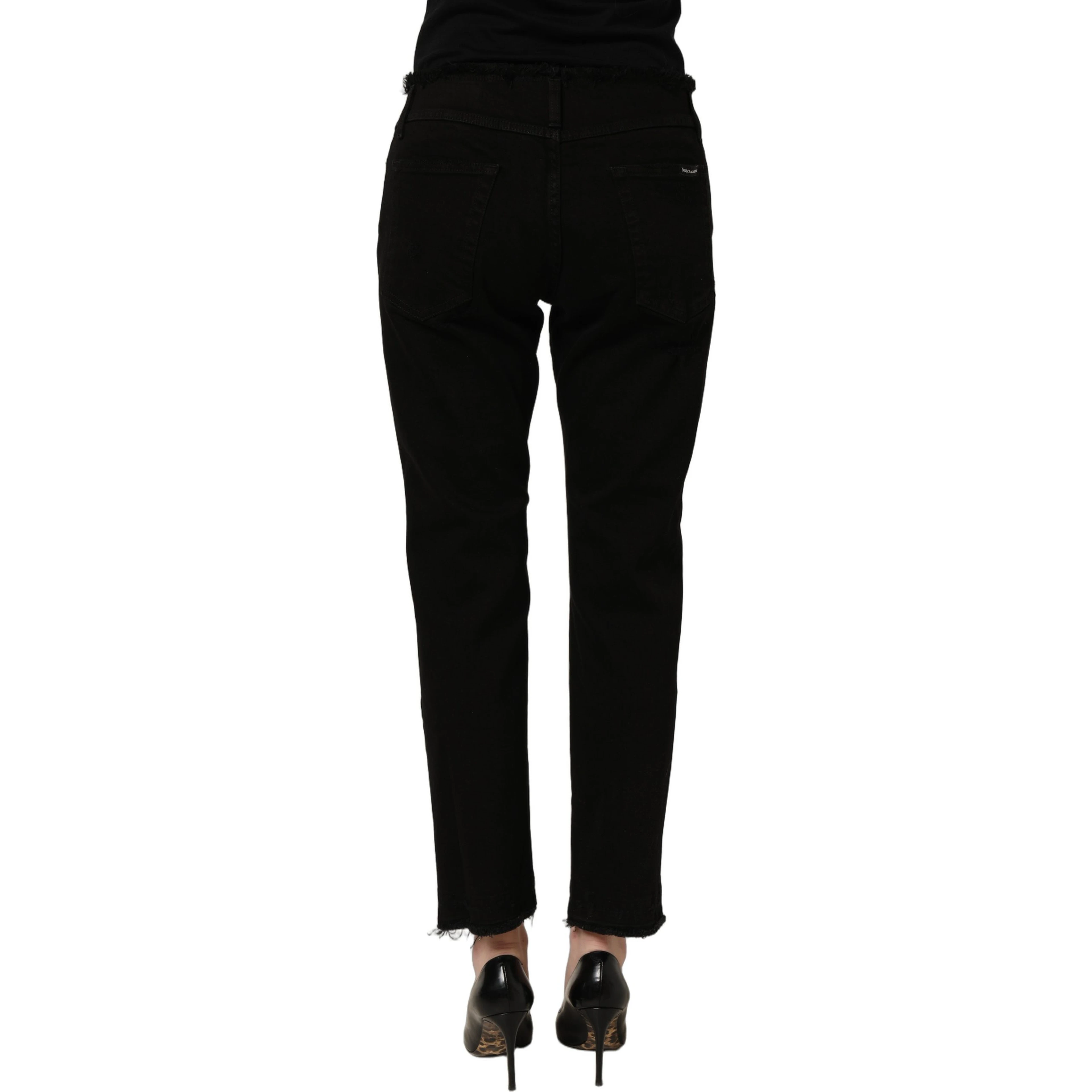 Black Cotton Skinny Denim Trouser Jeans