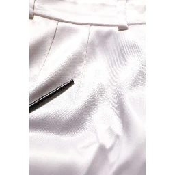 White Satin High Rise Women Hot Pants Shorts
