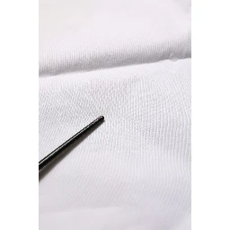 White Mid Waist Cotton Stretch Trouser Pants