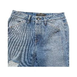 Blue Cotton Boot Cut Denim Trouser Jeans