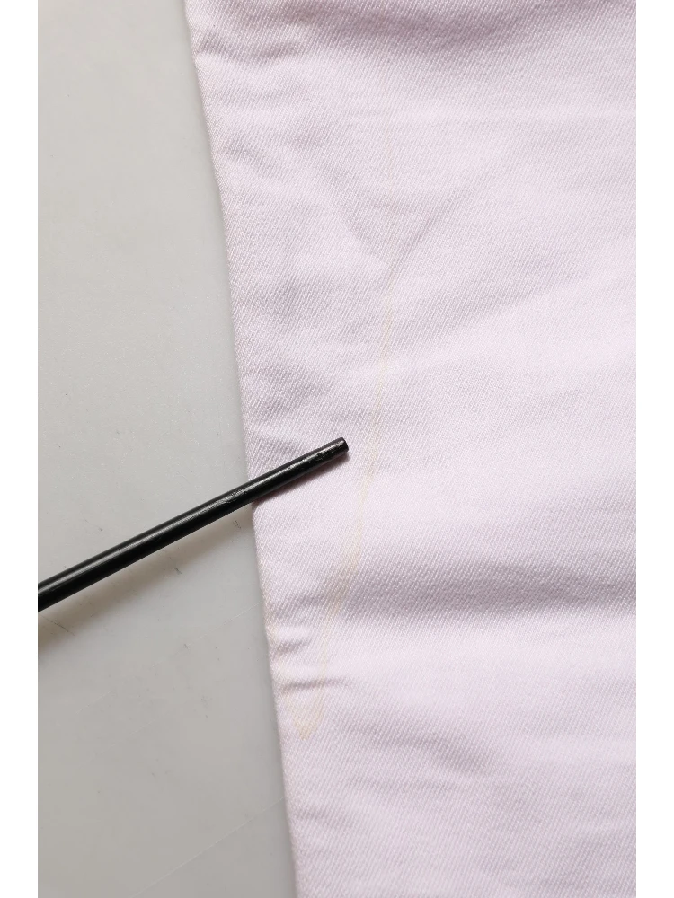 Light Pink Cotton Mid Waist Denim Trouser Jeans alternative