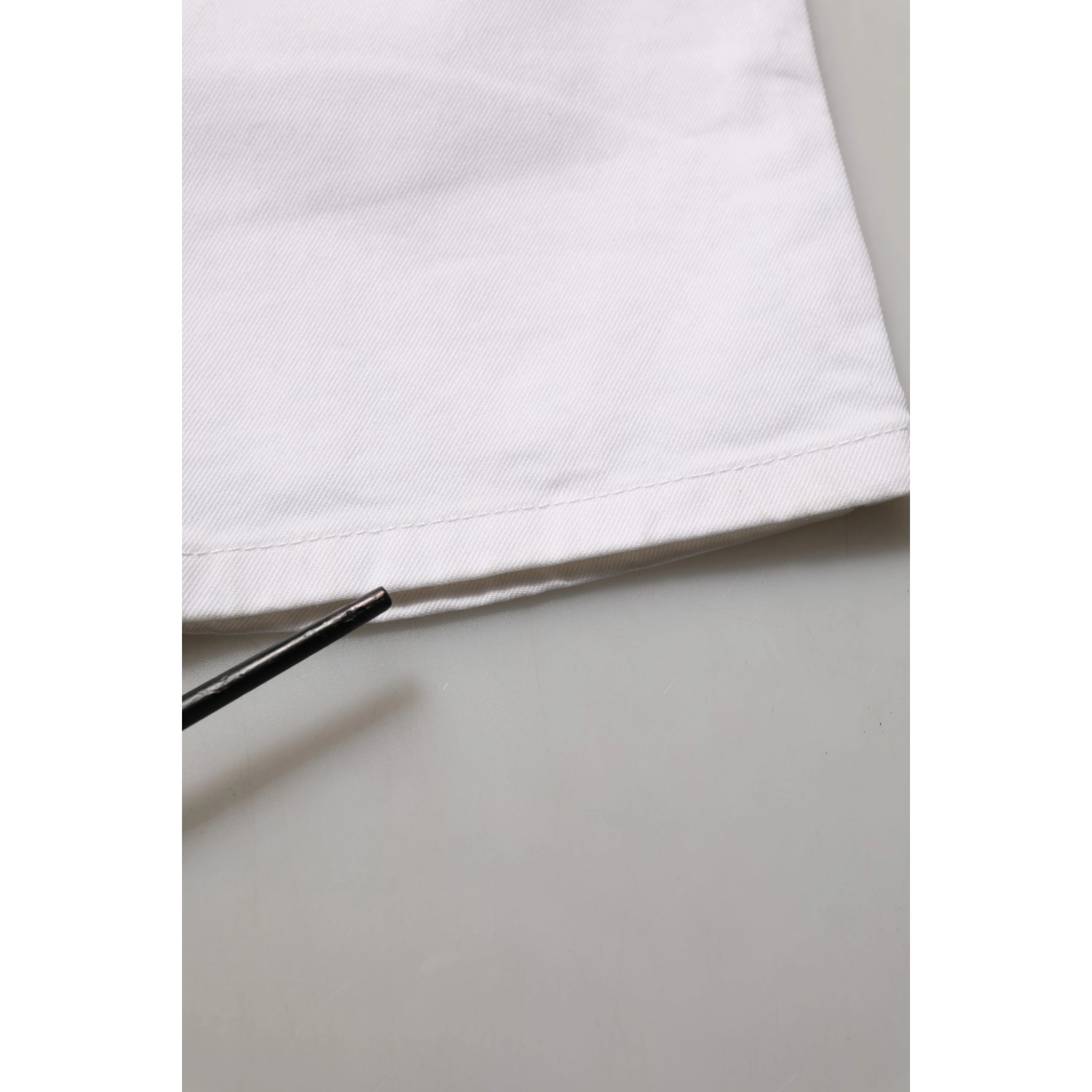 White Cotton Stretch Skinny Denim Trouser Jeans