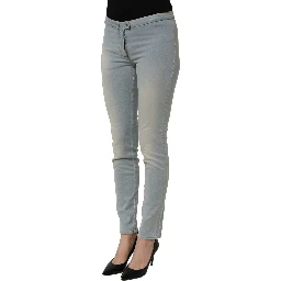 Light Blue Washed Stretch Skinny Denim Trouser Women Jeans