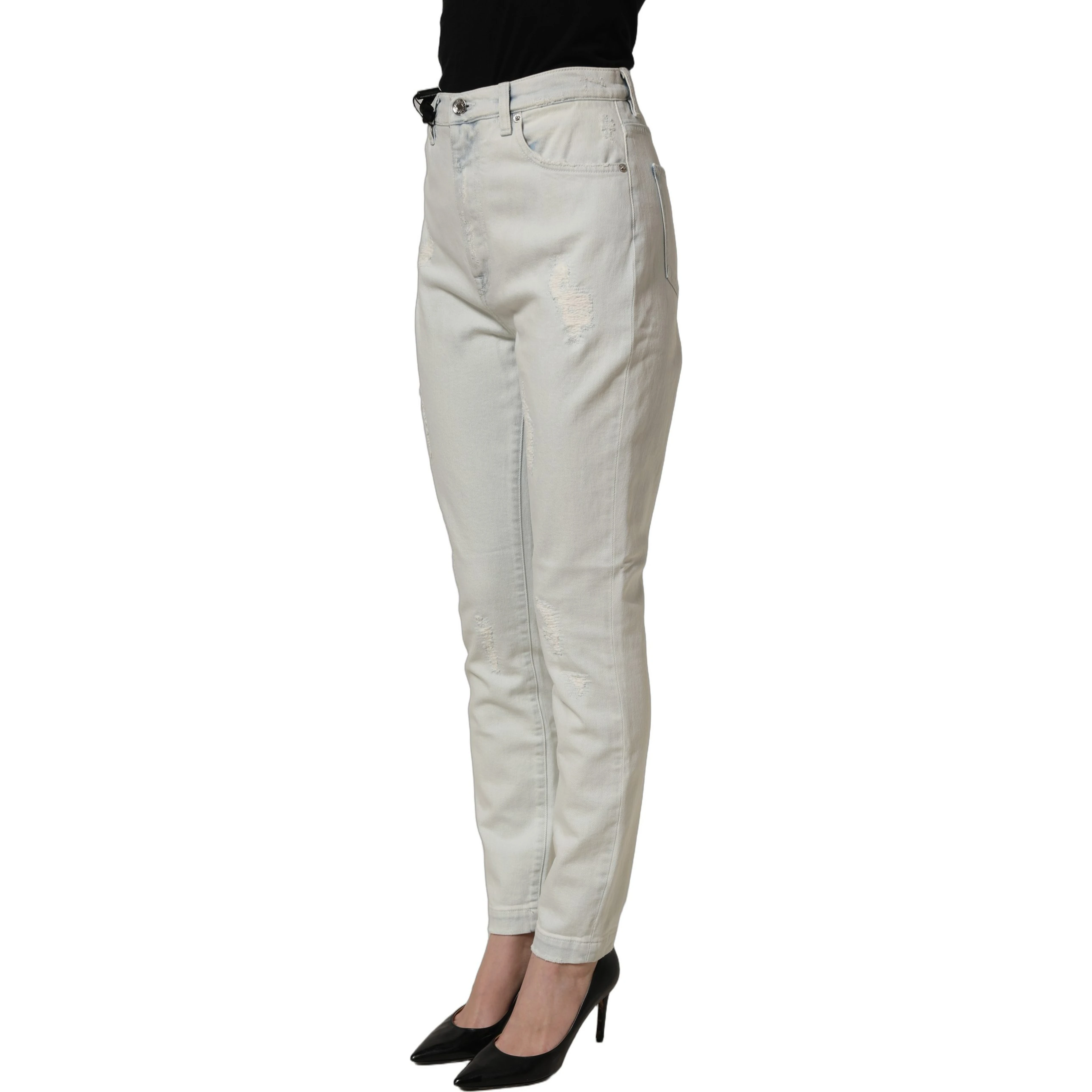 Light Blue Cotton Stretch Skinny Denim Jeans