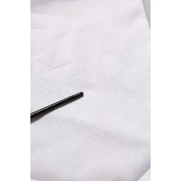 White Mid Waist Cotton Stretch Trouser Pants