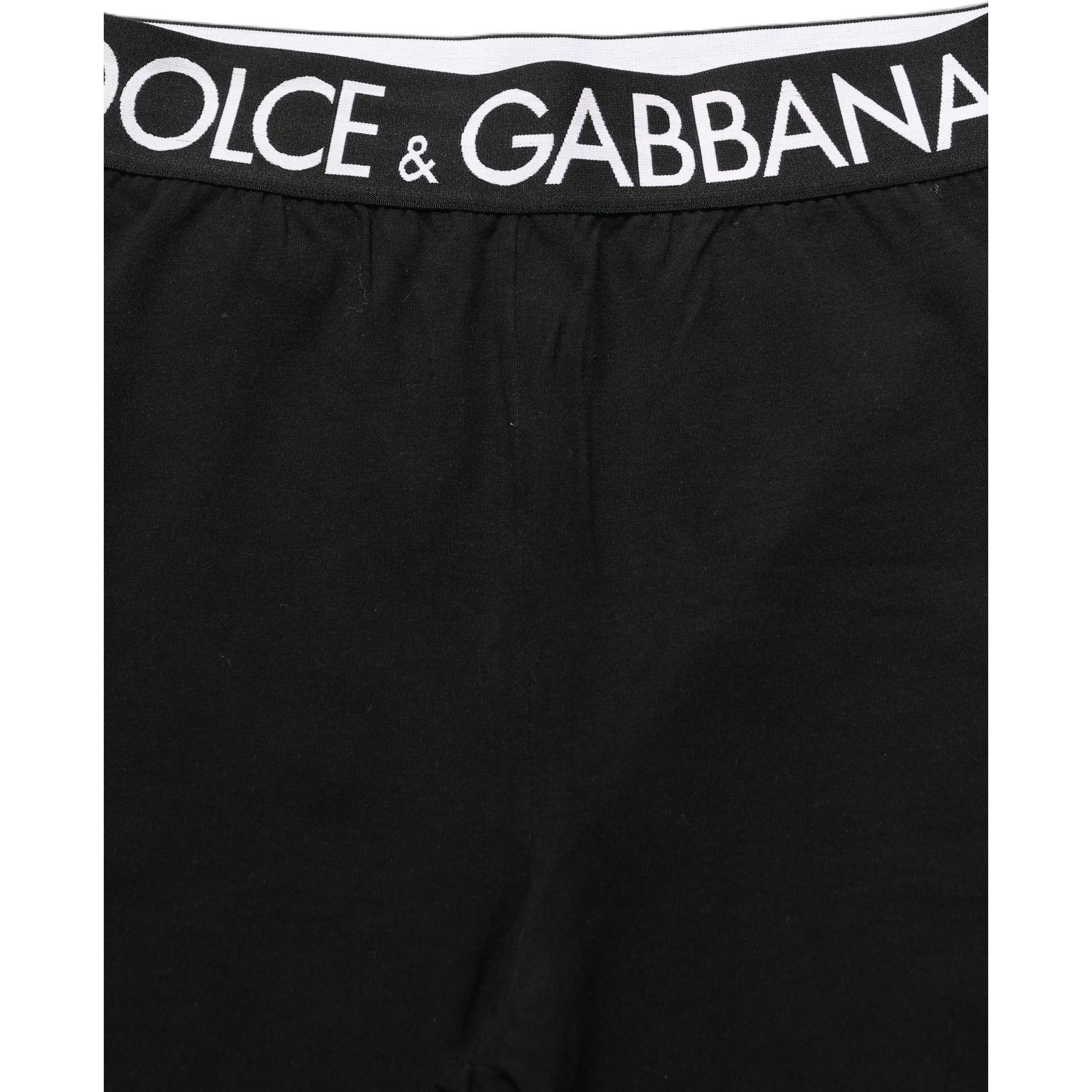 Black Cotton HighWaist Cropped Leggings Pants