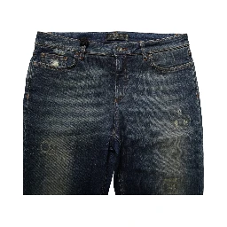 Blue Cotton Stretch Skinny Denim Jeans