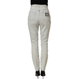 Light Blue Cotton Stretch Skinny Denim Jeans