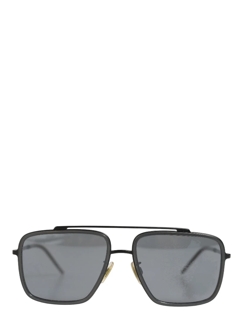 Women DG2262 Black Metal Square Frame Eyewear Sunglasses