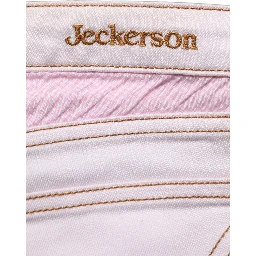 Light Pink Cotton Mid Waist Denim Trouser Jeans
