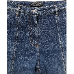 Dark Blue Cotton Stretch Skinny Denim Jeans
