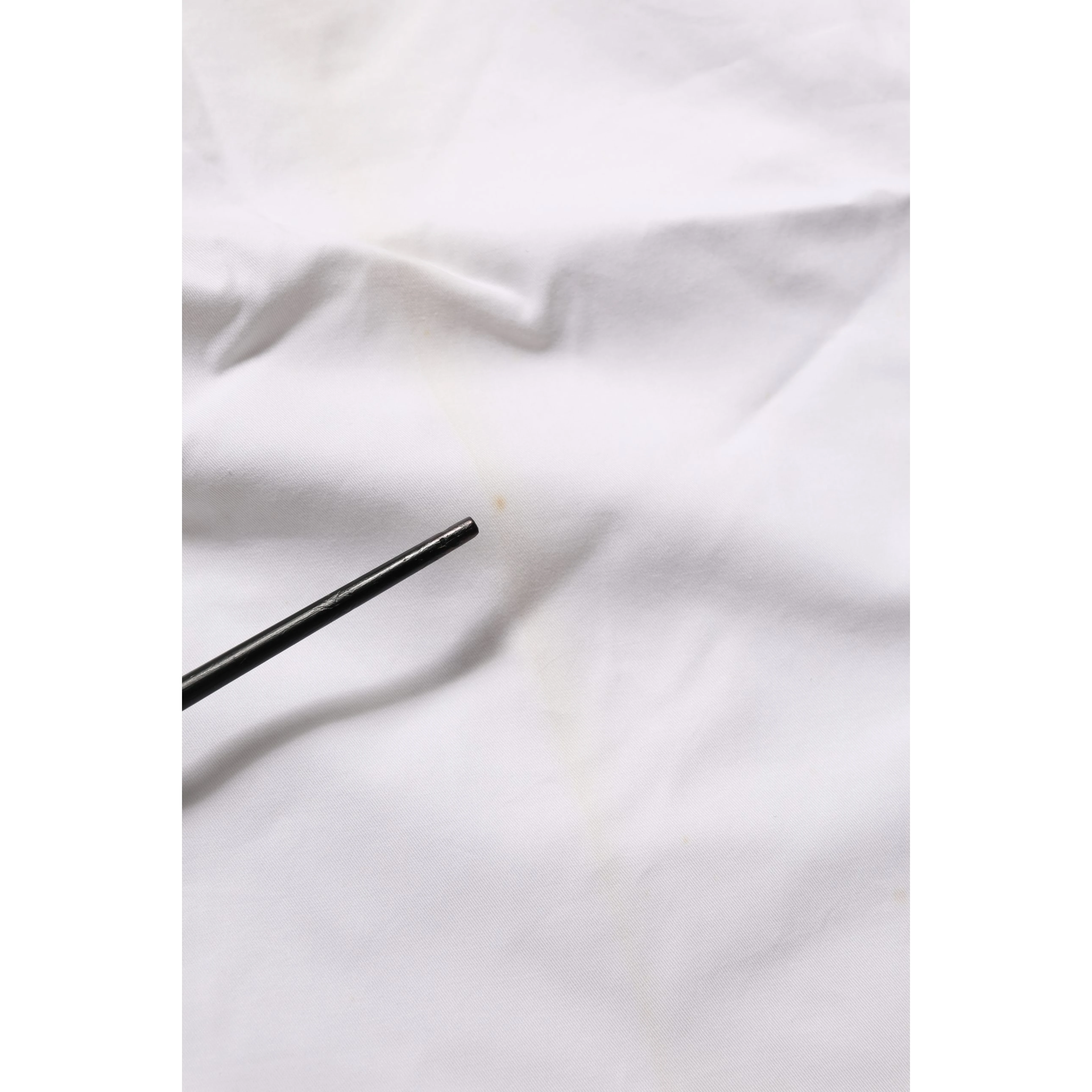 White Mid Waist Cotton Stretch Trouser Pants