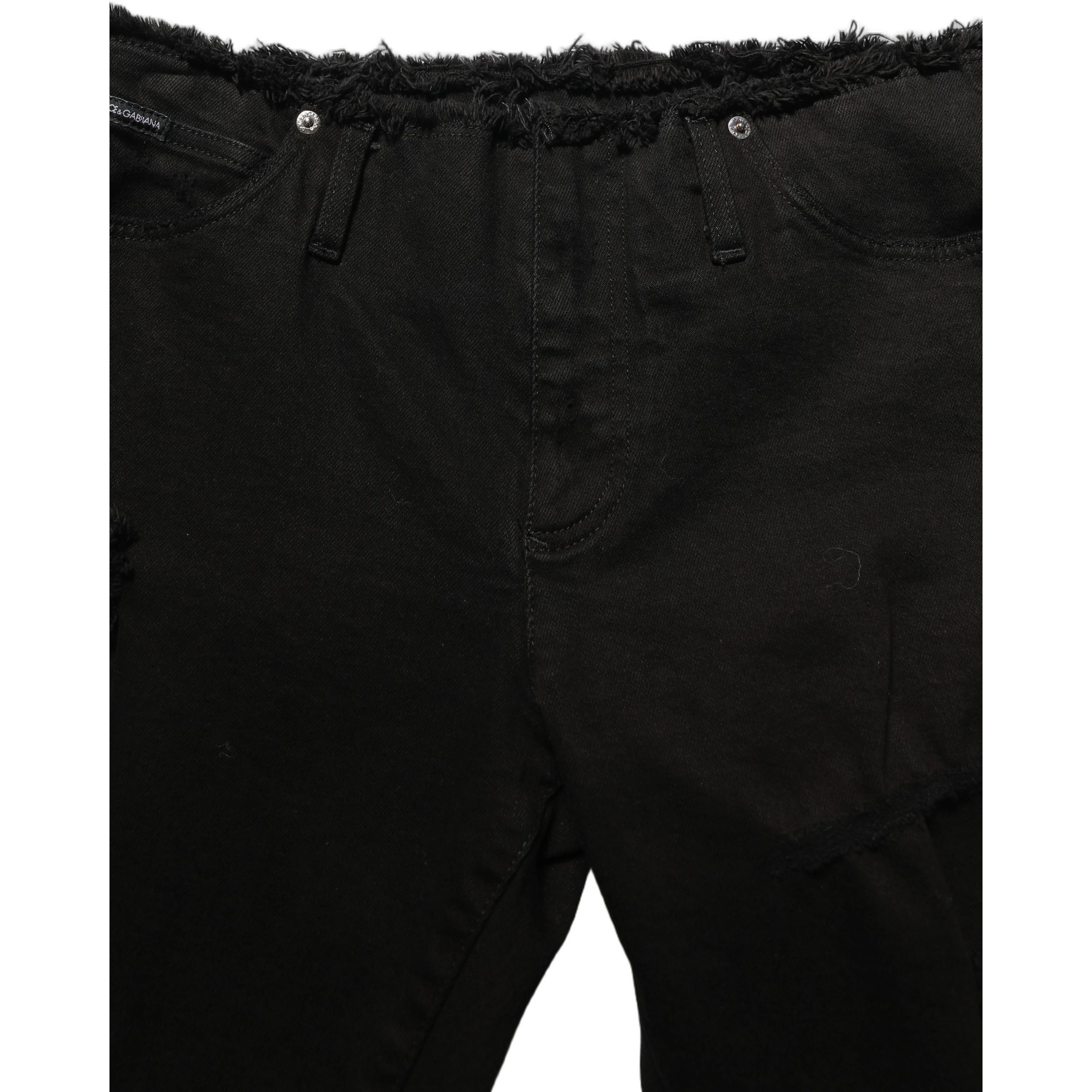 Black Cotton Skinny Denim Trouser Jeans