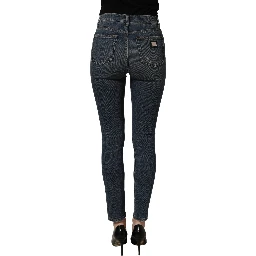Blue Cotton Stretch Skinny Denim Trouser Jeans
