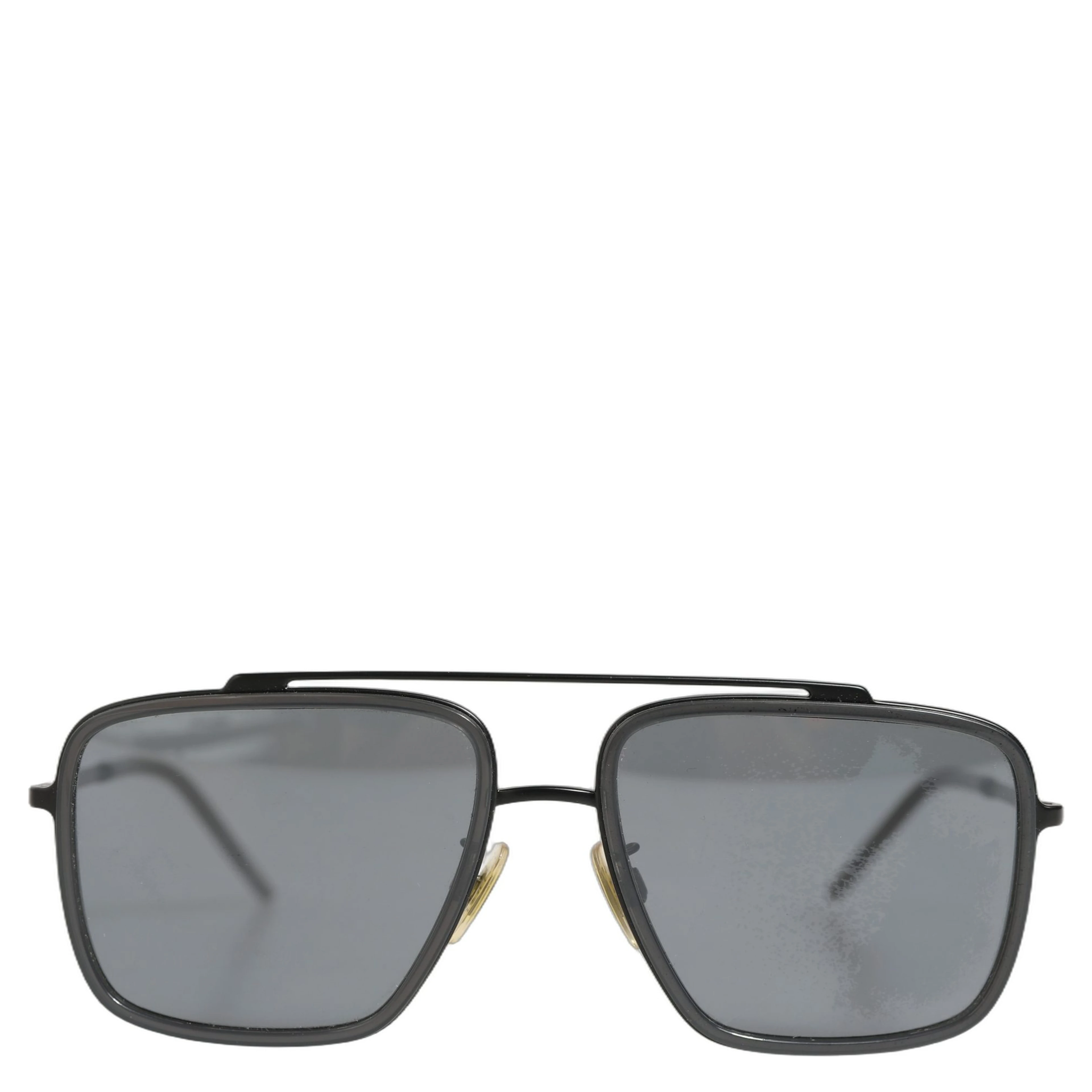 Women DG2262 Black Metal Square Frame Eyewear Sunglasses