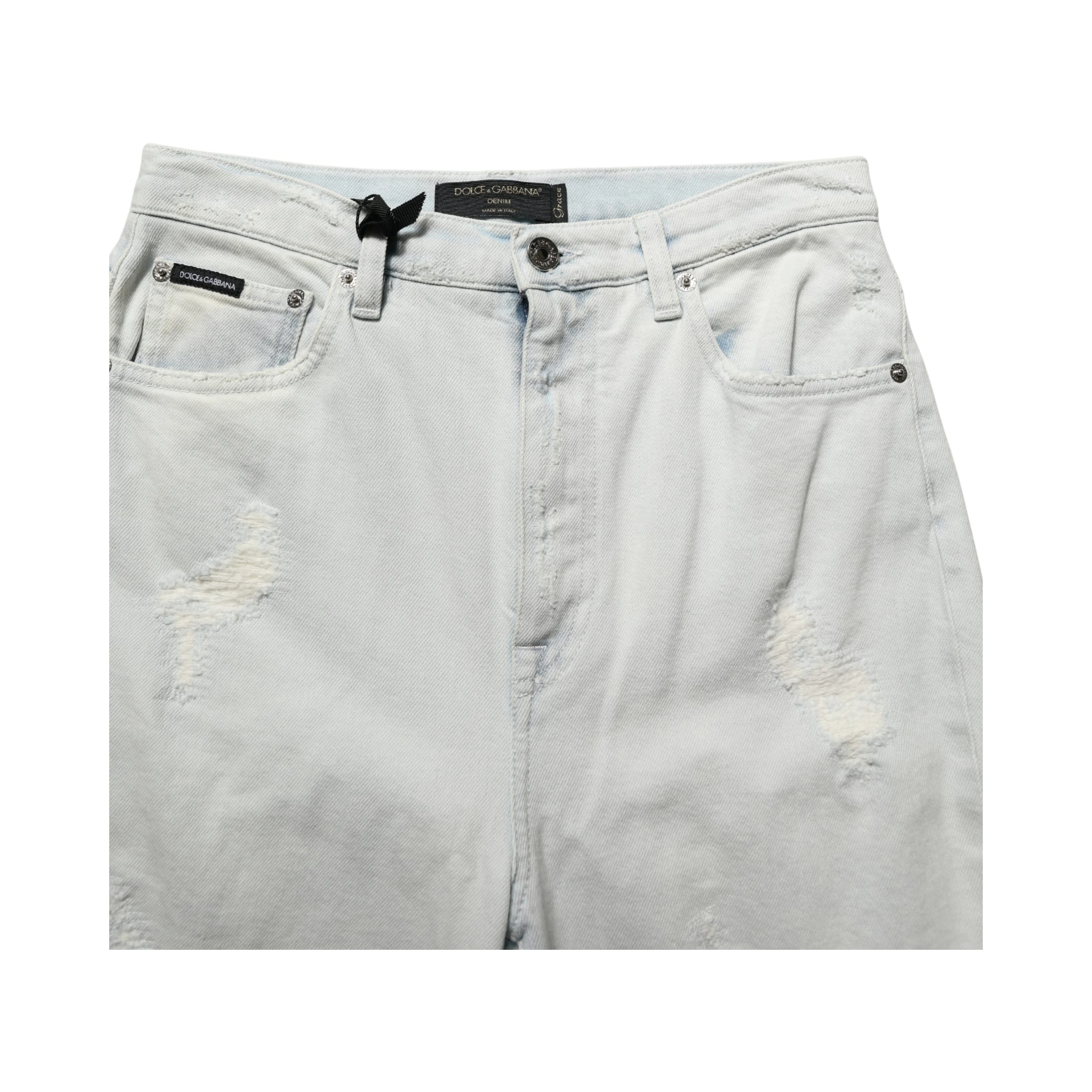 Light Blue Cotton Stretch Skinny Denim Jeans