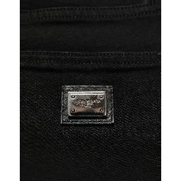 Black Cotton Stretch Skinny Denim Jeans