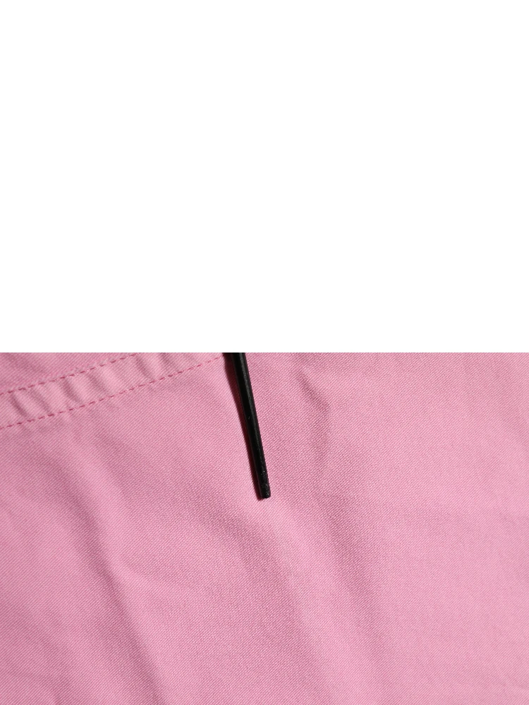 Pink Mid-Waisted Flared Denim Casual Jeans