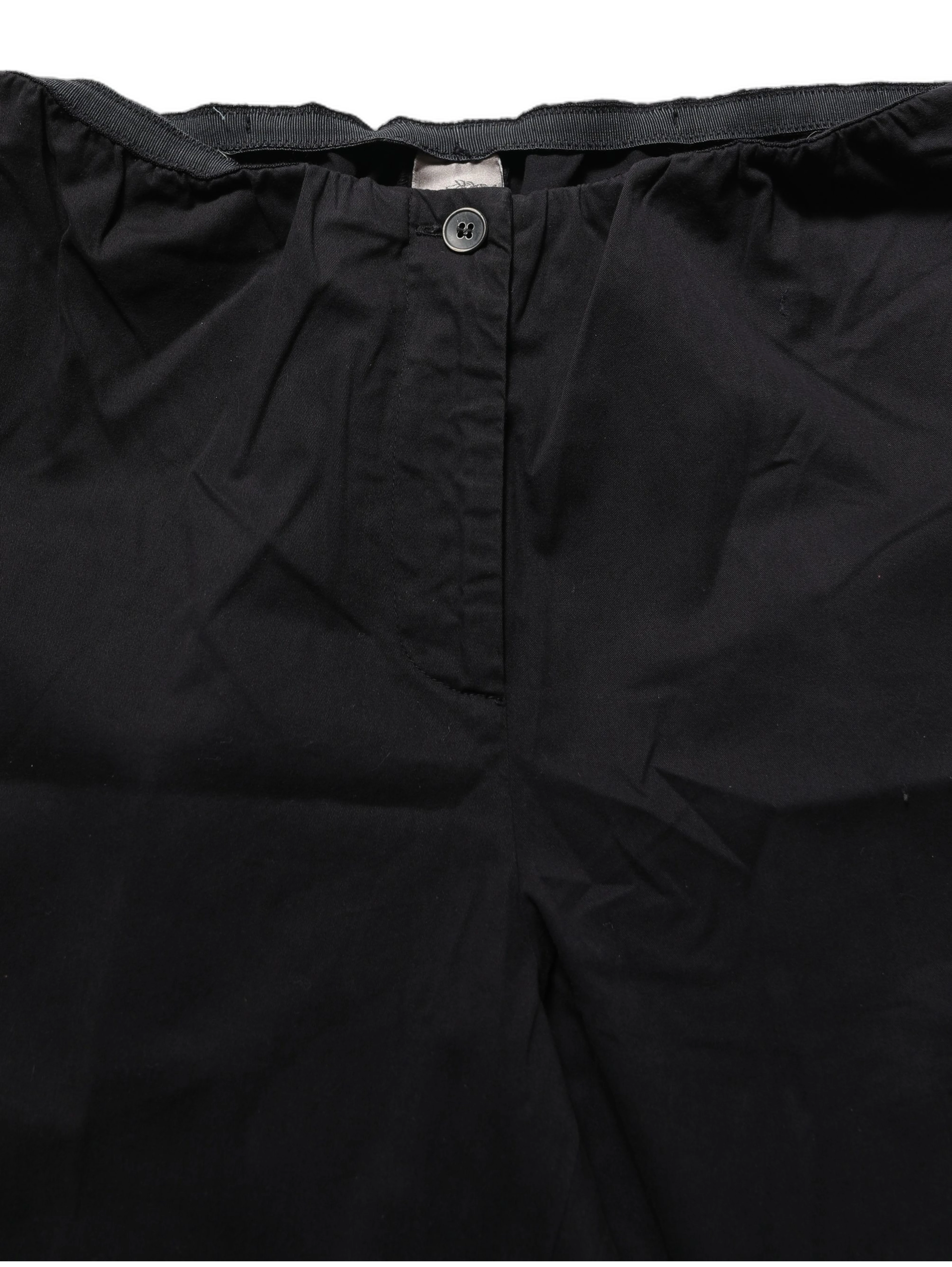 Black High-Waisted Straight Chino Women Trouser Pants