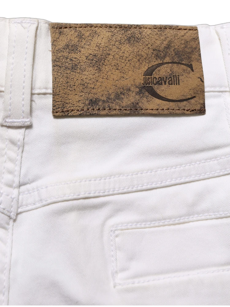 White High Waist Wide Leg Denim Trouser Jeans