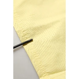 Yellow Mid Waist Straight Cropped Denim Women Trouser Jeans