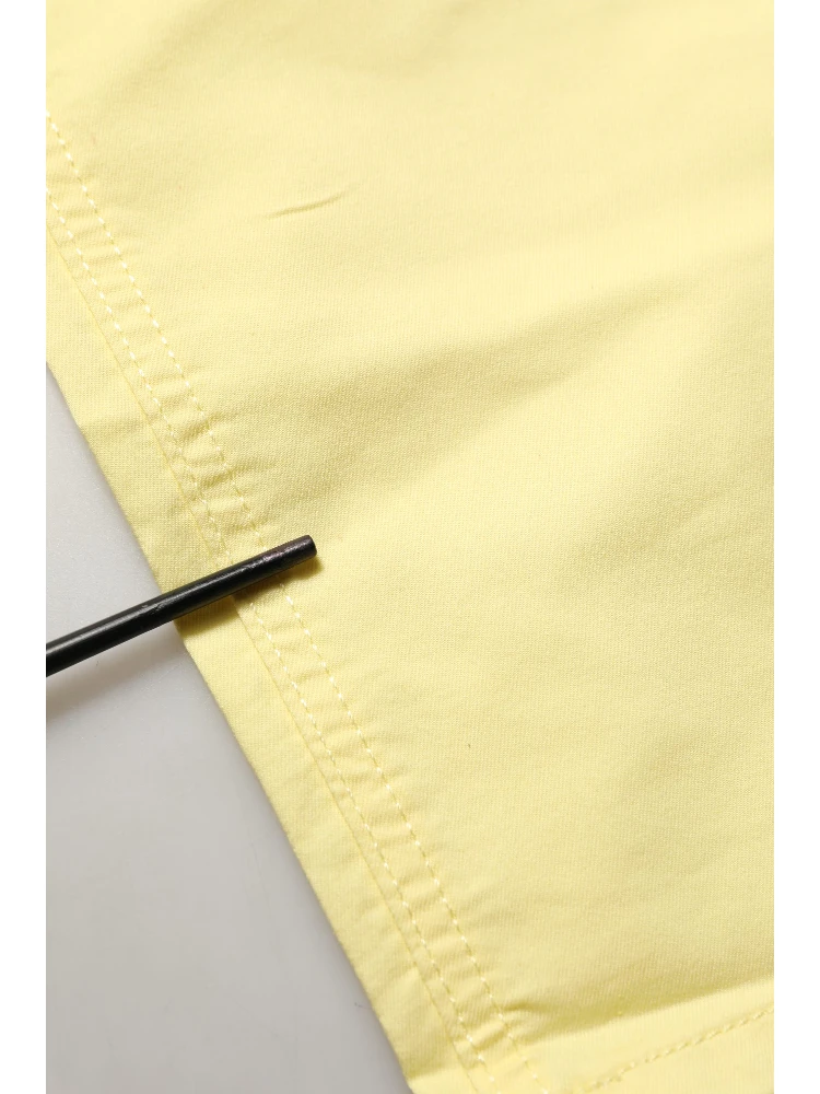 Yellow Mid Waist Straight Cropped Denim Women Trouser Jeans alternative
