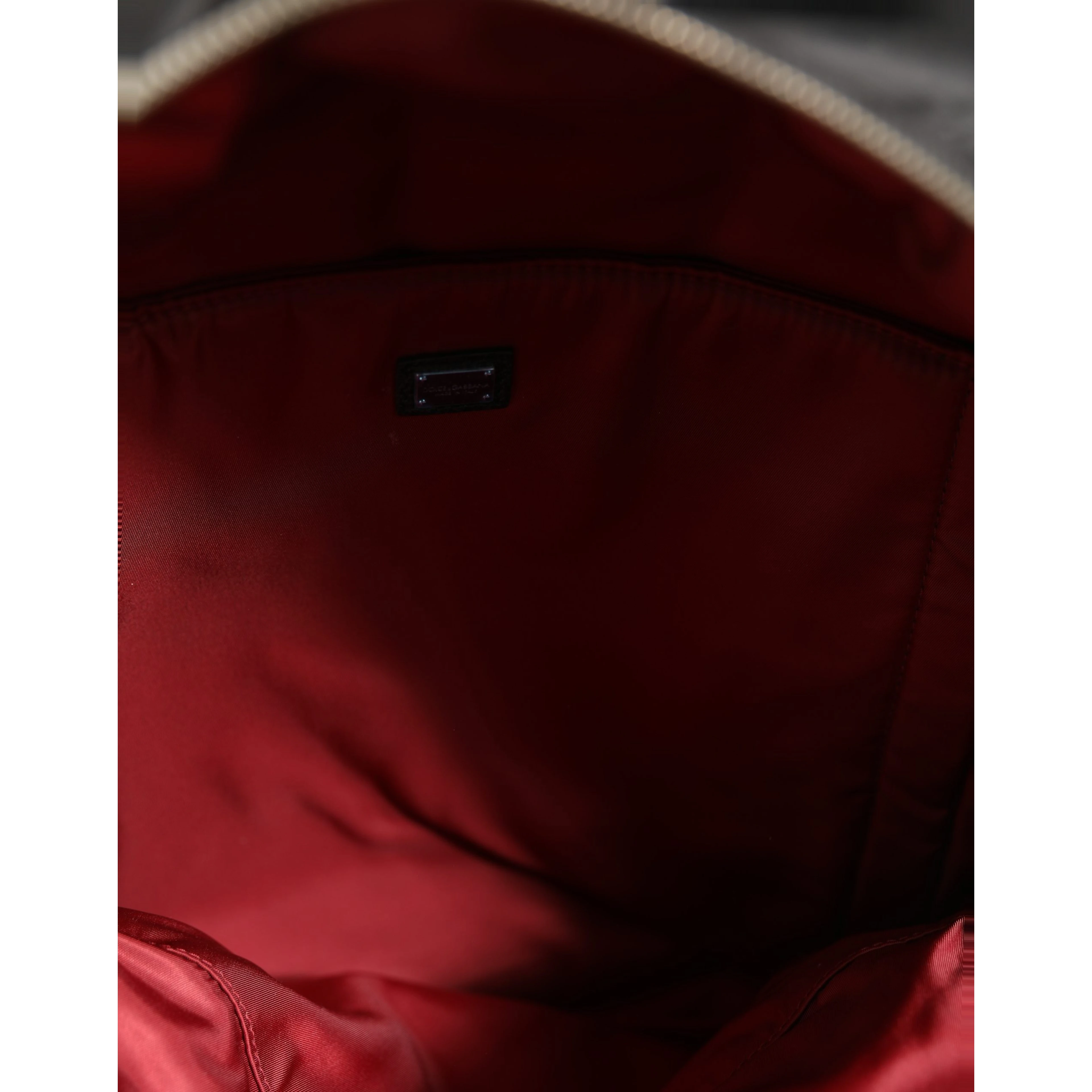 Men Black #DG LOVE Logo Patches Nylon Backpack Bag