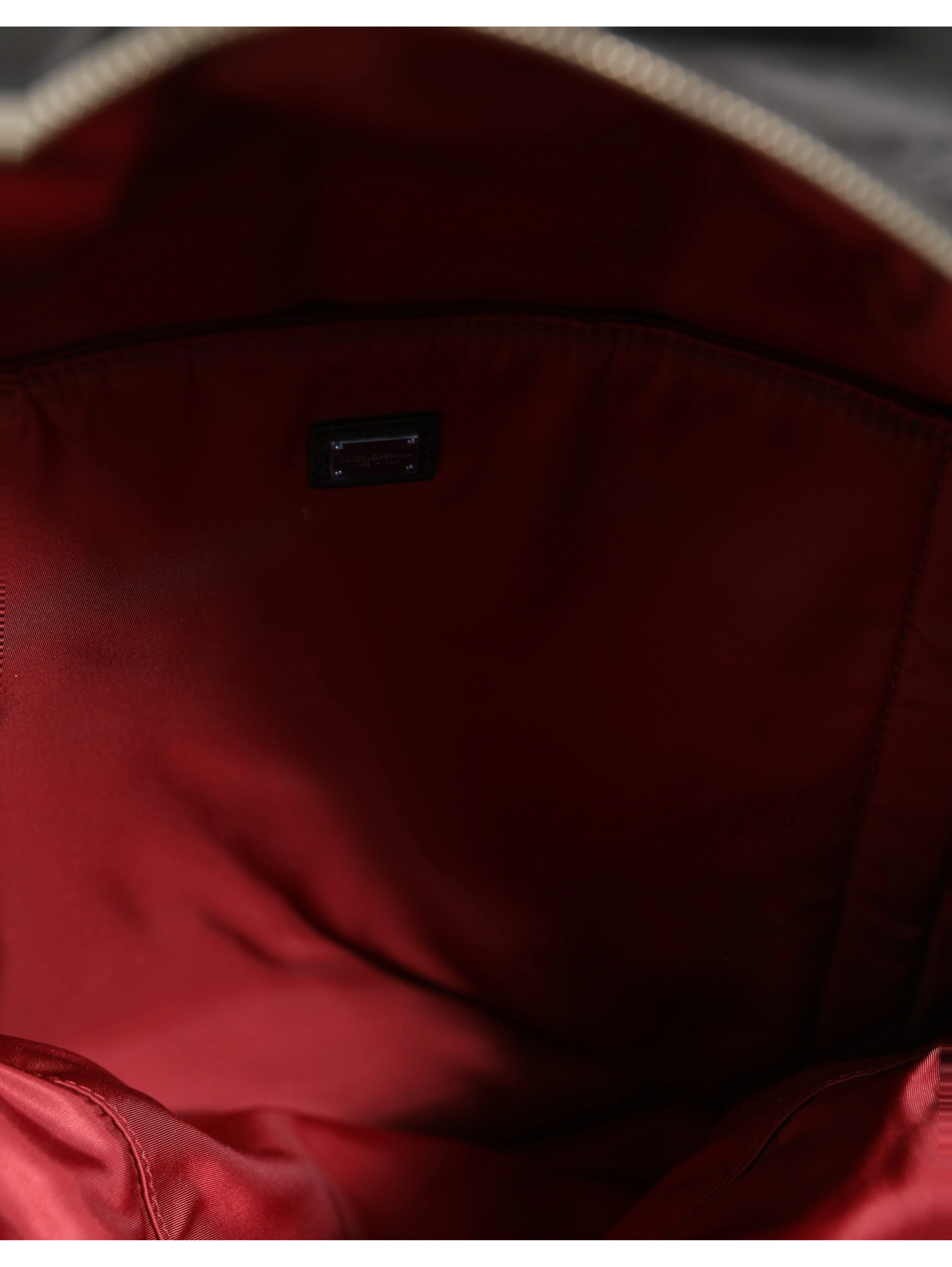 Men Black #DG LOVE Logo Patches Nylon Backpack Bag