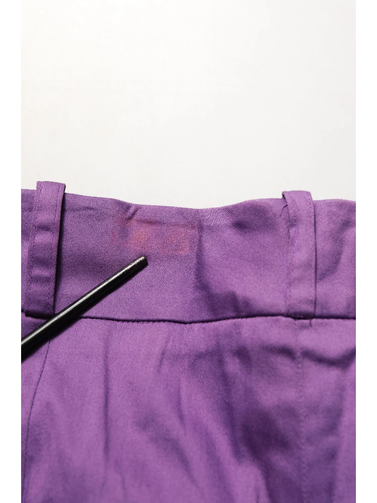 Violet Cotton Stretch High Waist Cropped Trouser Pants alternative