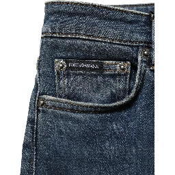 Blue Cotton Stretch Skinny Denim Trouser Jeans
