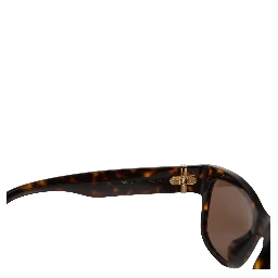 DG4390F Brown Acetate Frame Polarized Lenses Sunglasses