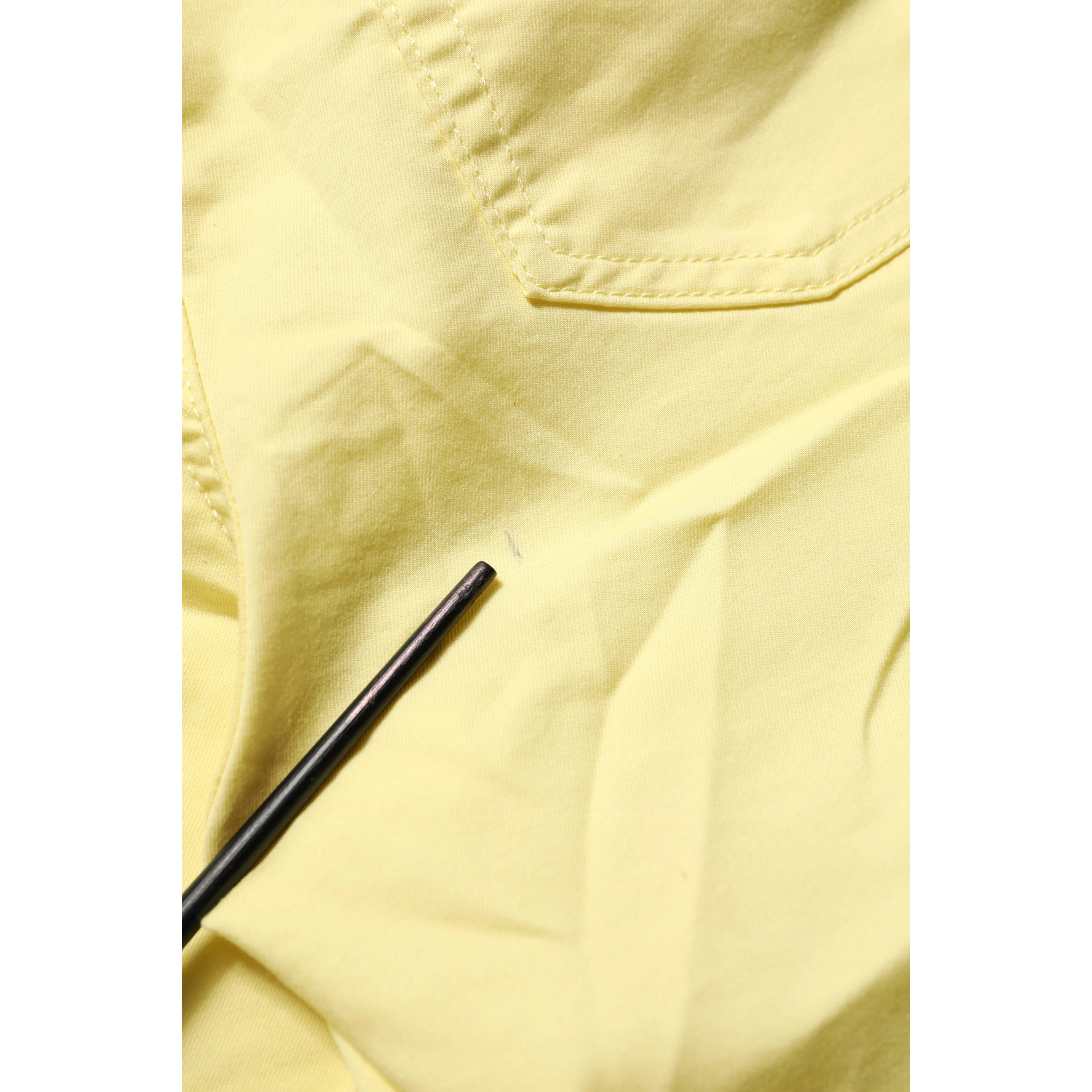Yellow Mid Waist Straight Cropped Denim Women Trouser Jeans