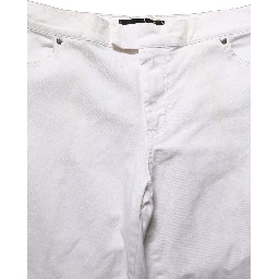 White High Waist Wide Leg Denim Trouser Jeans