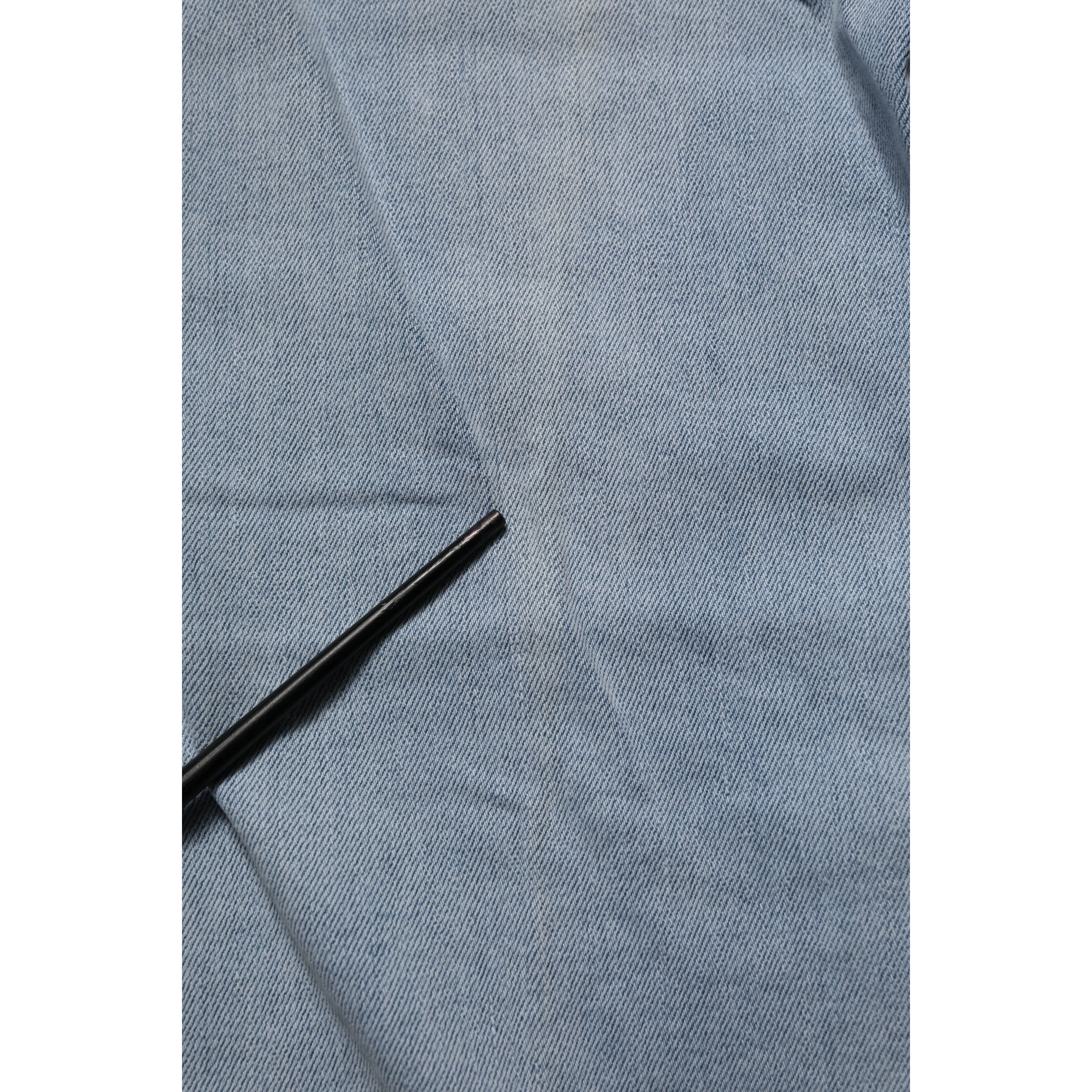 Light Blue High Waist Tapered Denim Cotton Stretch Jeans