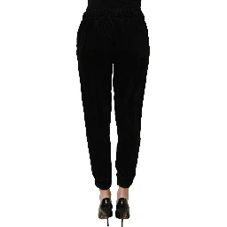 Dark Gray Mid Waist Tapered Cropped Trouser Pants
