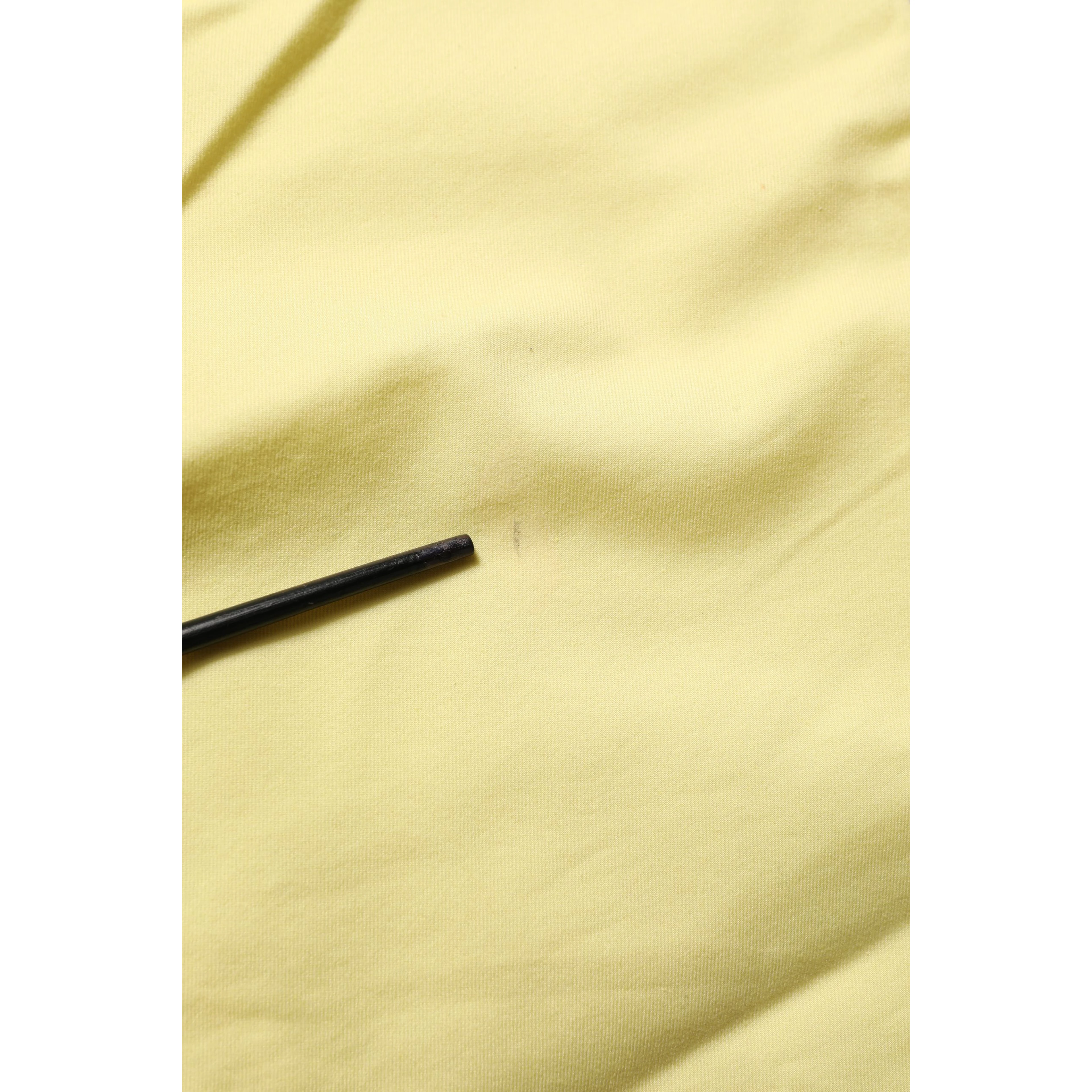 Yellow Mid Waist Straight Cropped Denim Women Trouser Jeans