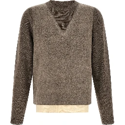 Brown Virgin Wool Cardigan